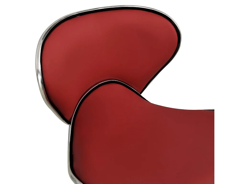 Chaise de bureau Rouge bordeaux Similicuir
