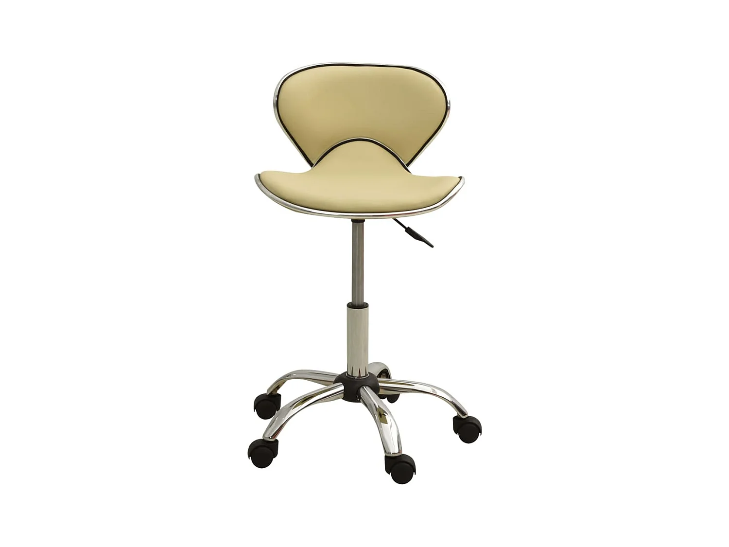 Chaise de bureau Crème Similicuir