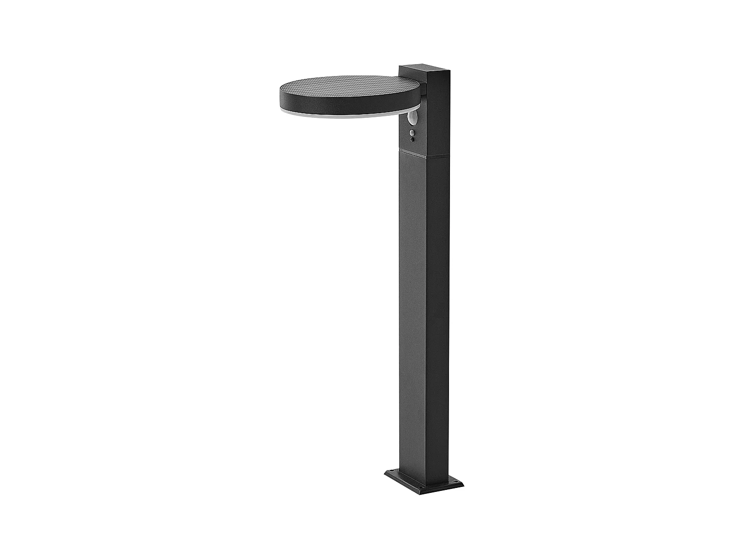 Borne solaire extérieure LED PARKERS Avec détecteur de mouvement Noir