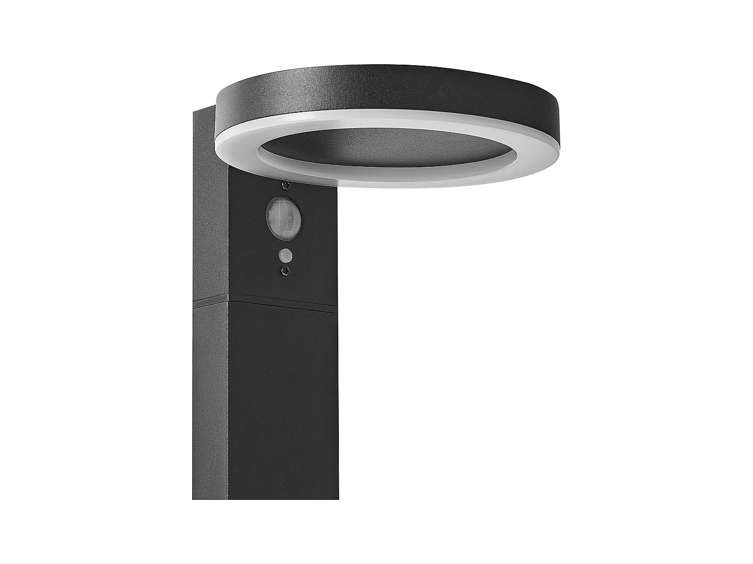 Borne solaire extérieure LED PARKERS Avec détecteur de mouvement Noir
