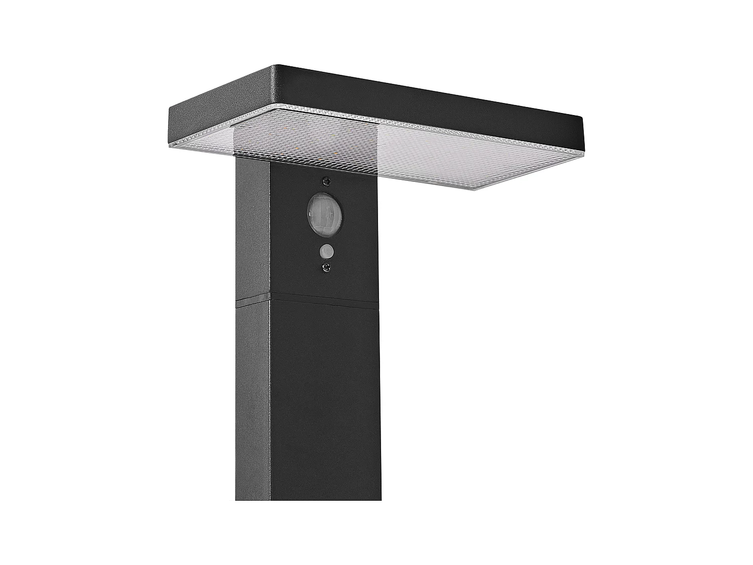 Borne solaire extérieure LED POPLAR Avec détecteur de mouvement Noir