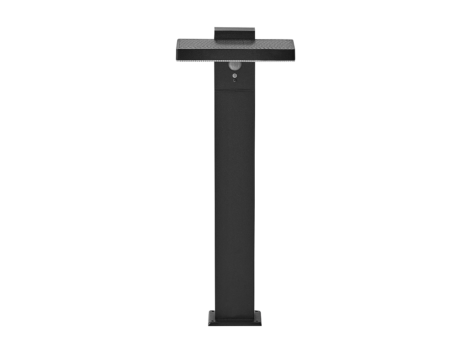 Candeeiro LED solar de jardim bollard POPLAR Com sensor de movimento Preto