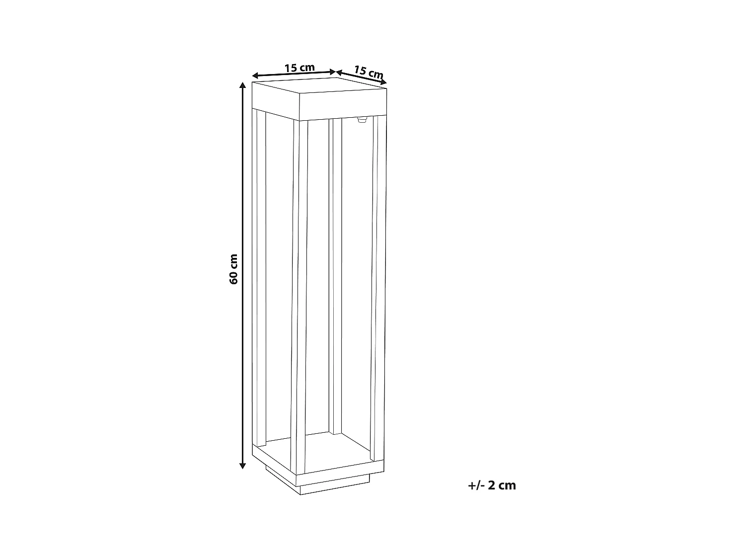 Lampa ogrodowa solarna LED SELWAY Czarny