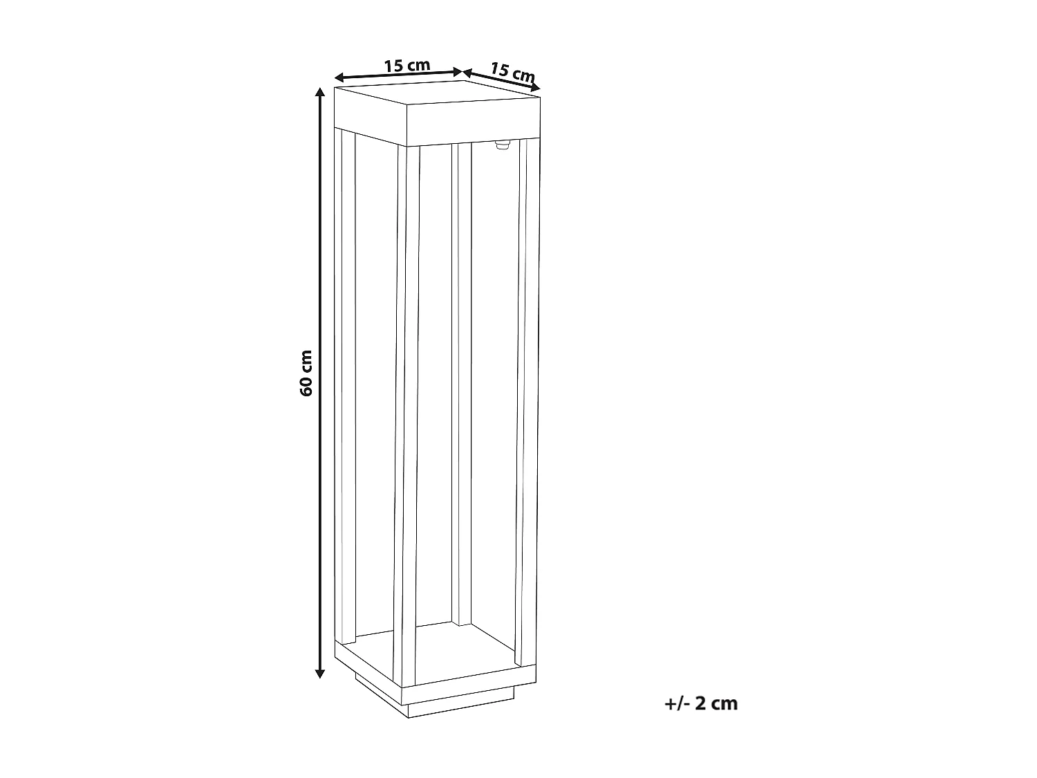 Lampa ogrodowa solarna LED SELWAY Czarny
