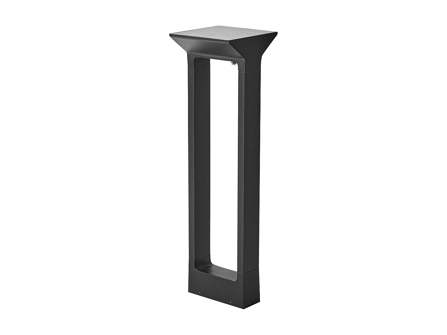 Garten LED Solar Pollerleuchte Metall schwarz Außenlampe Wegeleuchte 60cm Malden