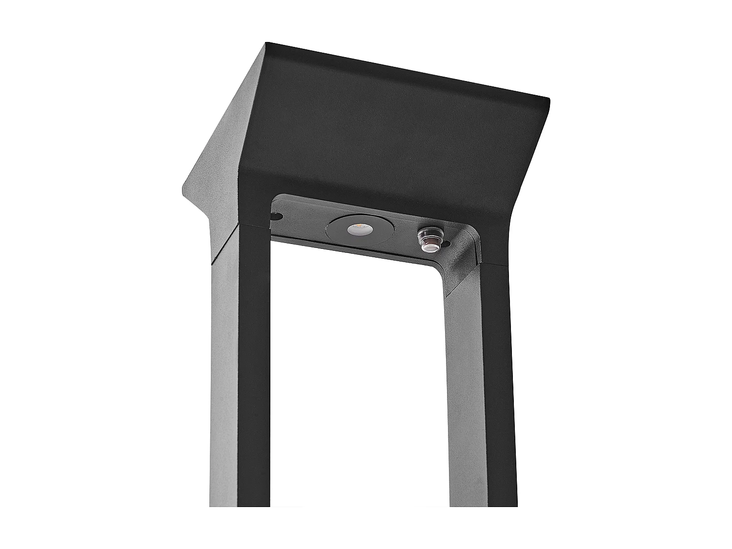 Lámpara de bolardo LED solar MALDEN Negro