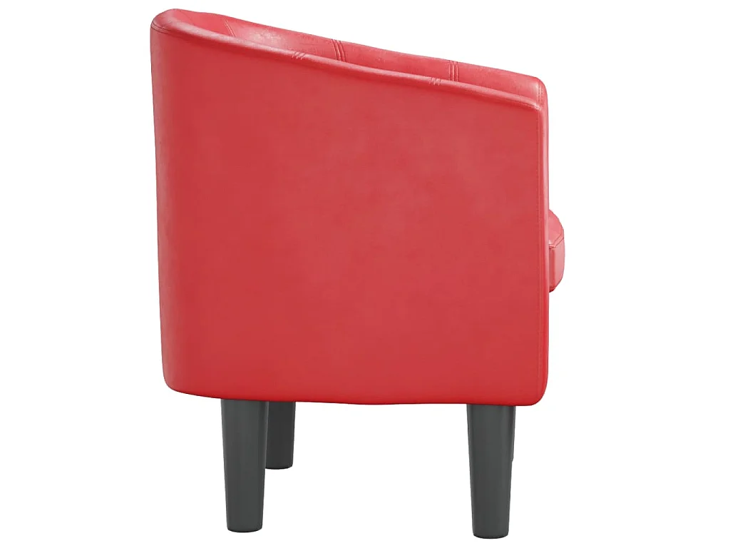 Fauteuil rouge similicuir