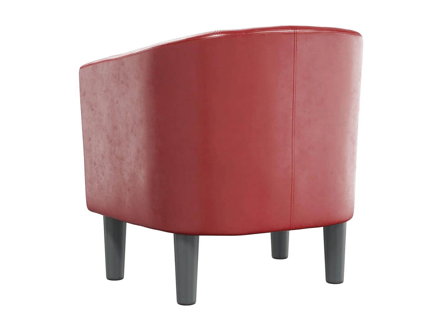 Fauteuil rouge bordeaux similicuir