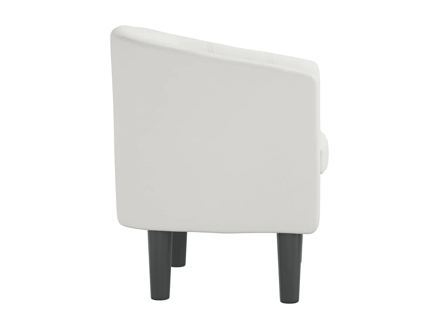 Fauteuil blanc similicuir
