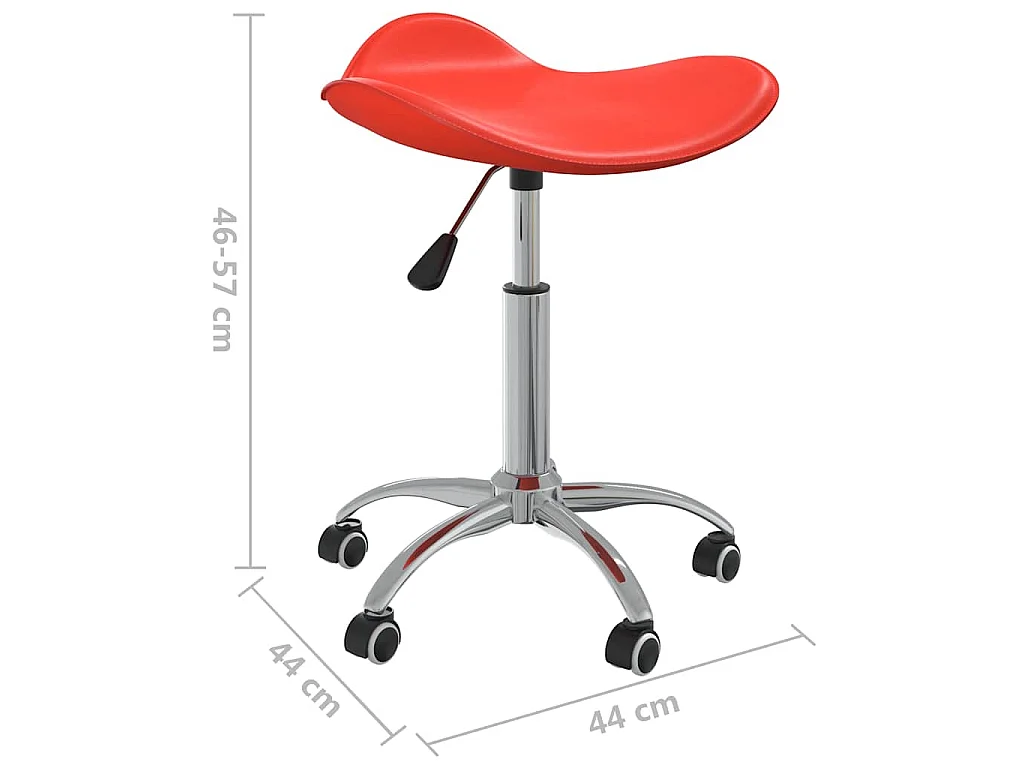 Chaise de bureau Rouge Similicuir