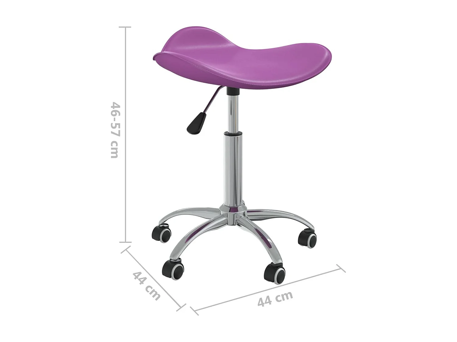 Sedia da Ufficio Viola in Similpelle