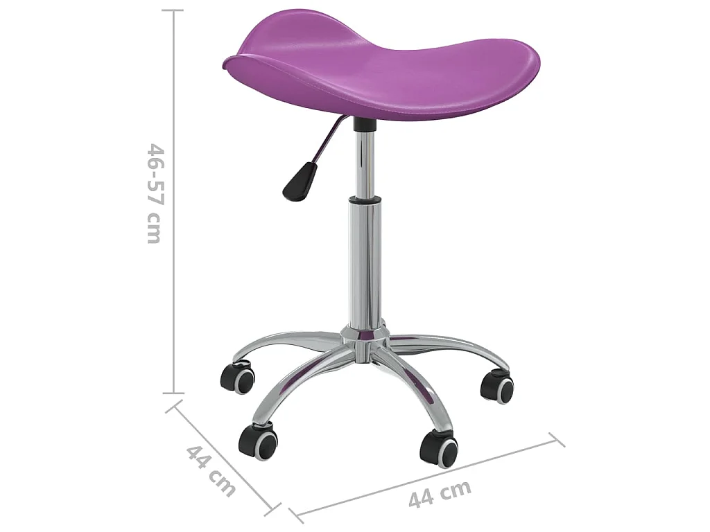 Chaise de bureau Violet Similicuir