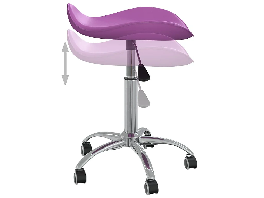 Chaise de bureau Violet Similicuir