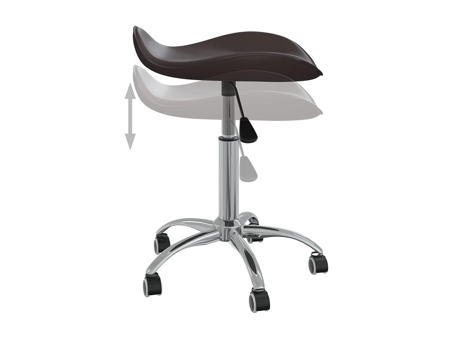 Chaise de bureau Marron Similicuir