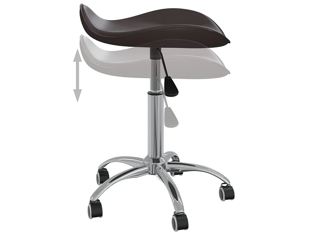 Chaise de bureau Marron Similicuir