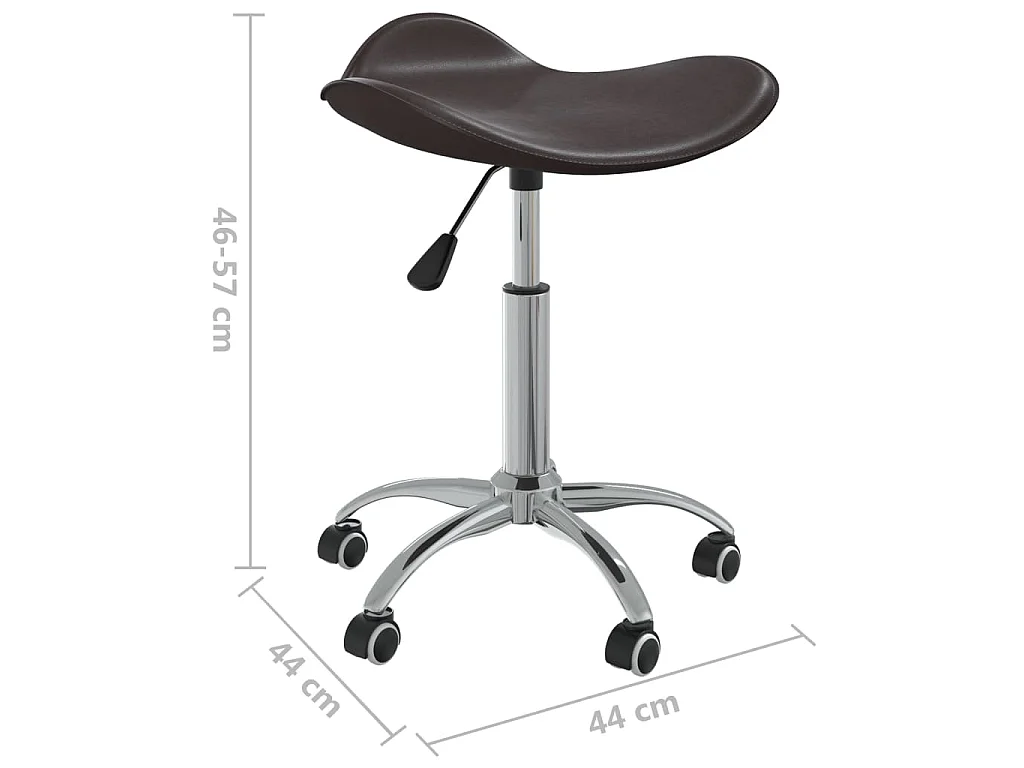Chaise de bureau Marron Similicuir