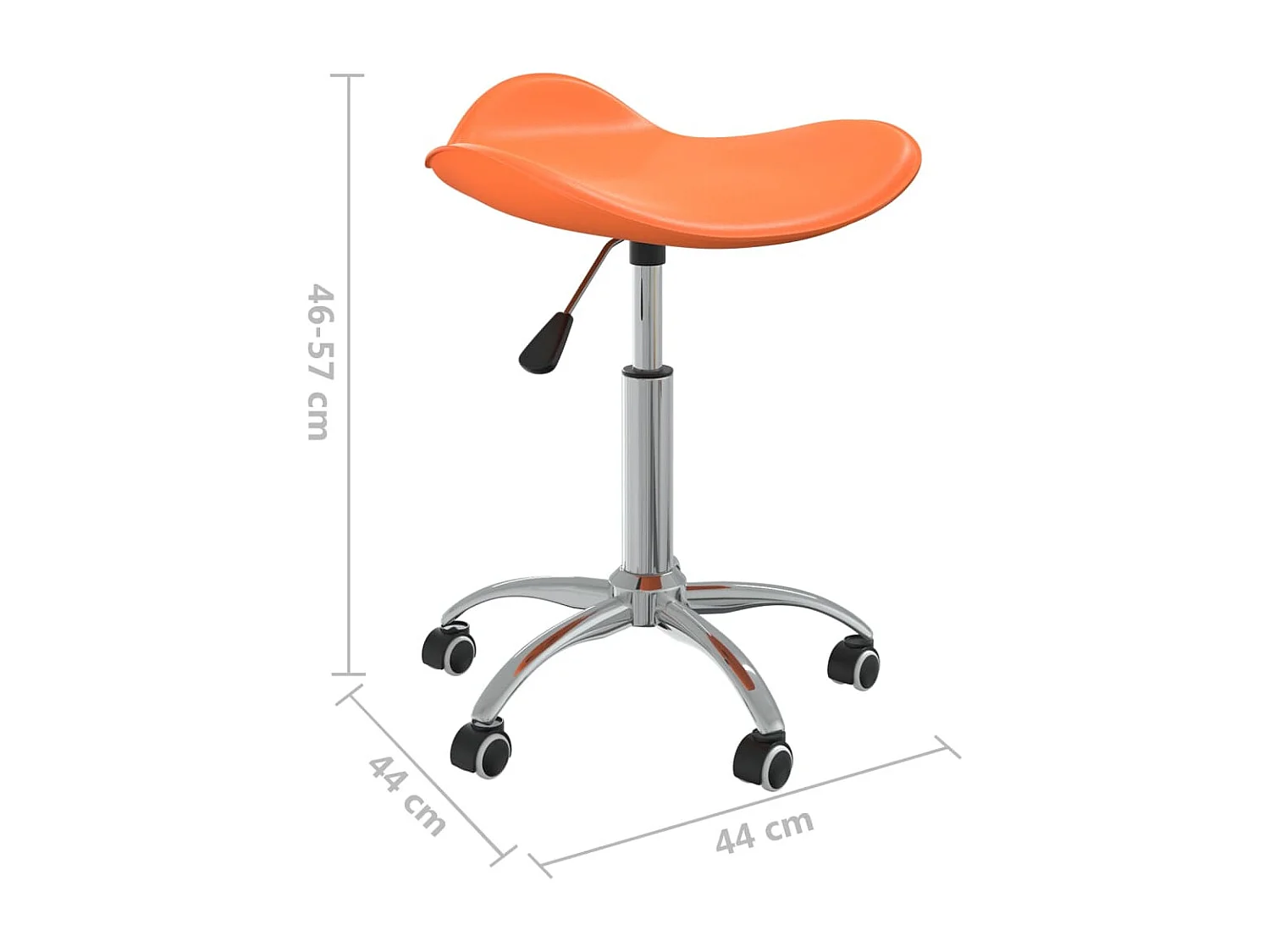 Chaise de bureau Orange Similicuir