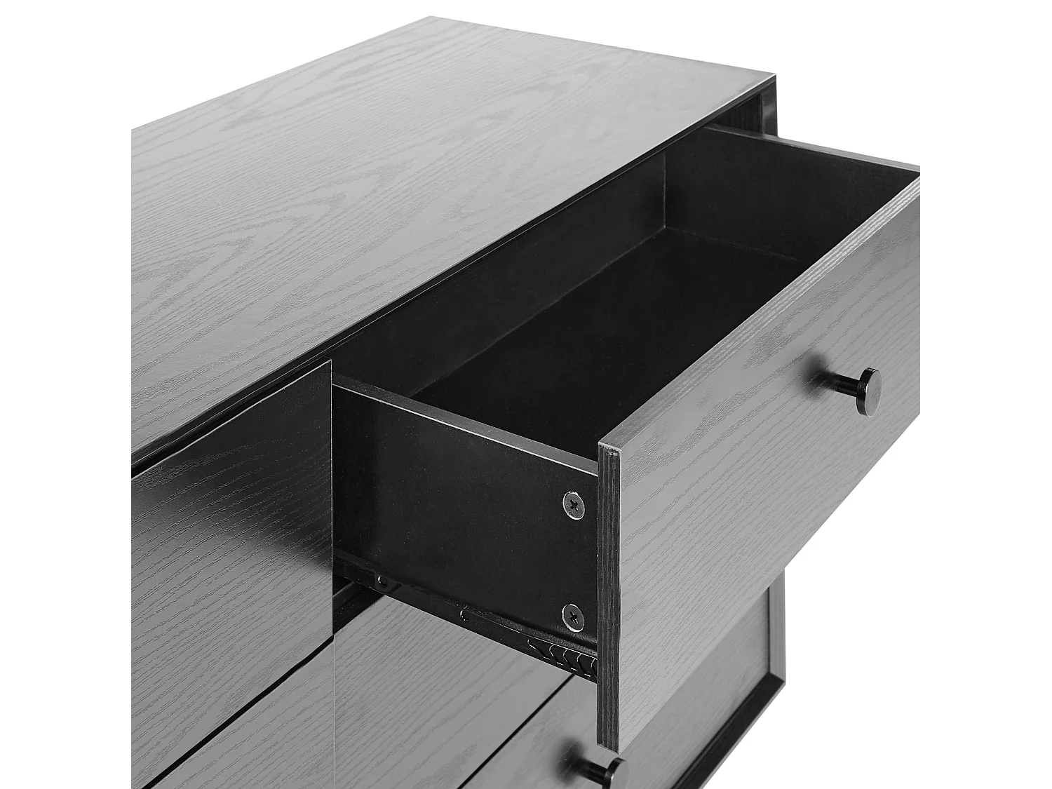 Cómoda de 6 cajones ALCESTER Negro