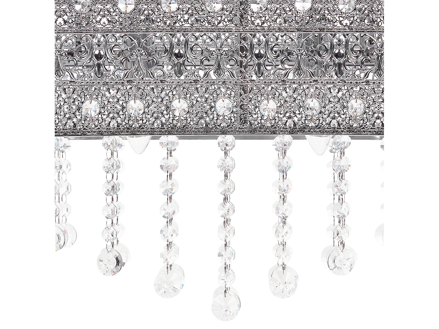 Lustre BELELLE Cristal Argenté