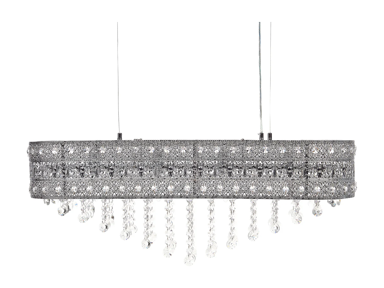 Lustre BELELLE Cristal Argenté