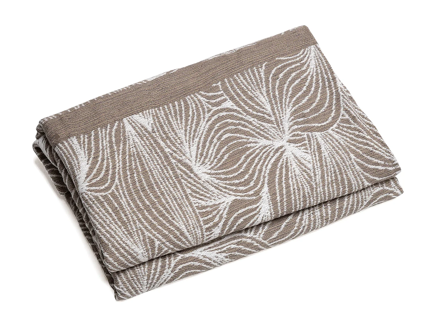 Couvre lit collection EMI pur coton 500 g/m² 180x240 cm marron praline