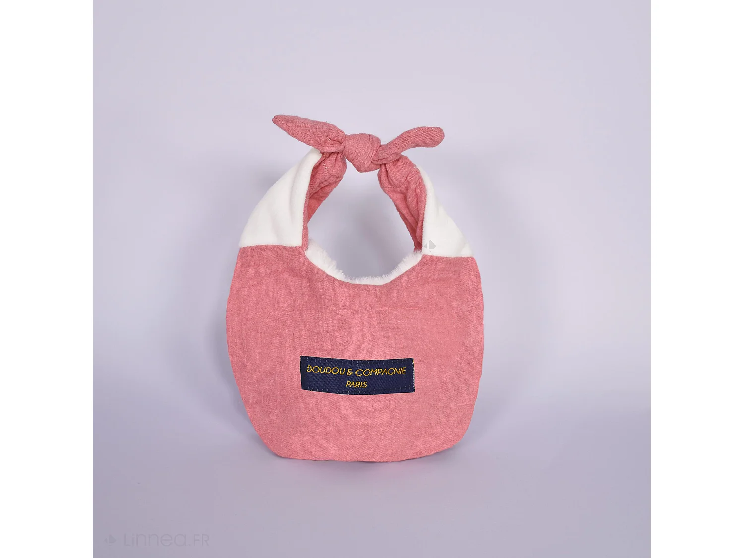 Doudou amusette 30 cm polyester LES PETITS FUTÉS souris rose