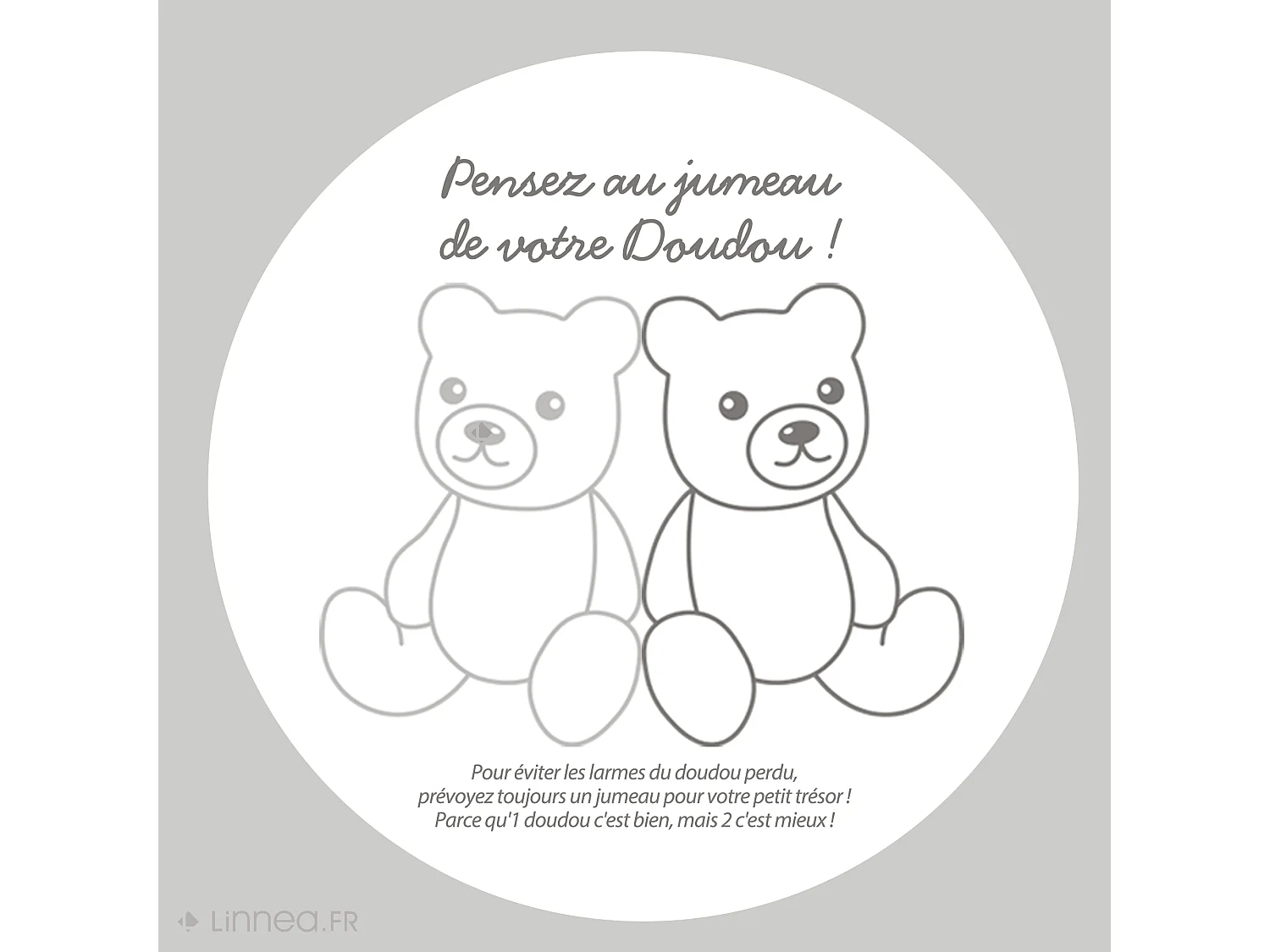 Doudou amusette 30 cm polyester LES PETITS FUTÉS souris rose