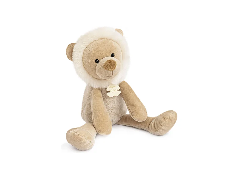Peluche lion 30 cm polyester collection SWEETY CHOU beige