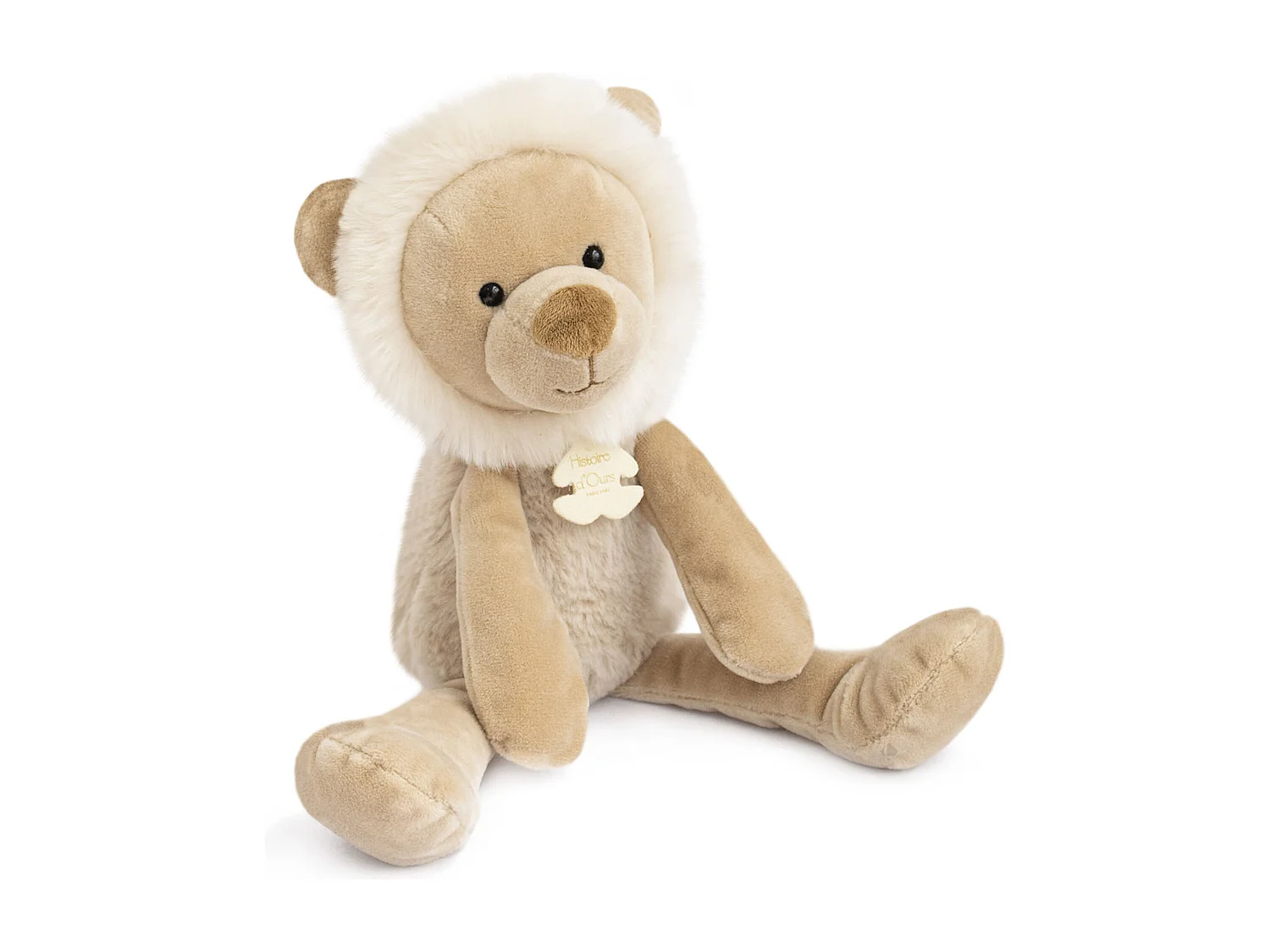 Peluche lion 30 cm polyester collection SWEETY CHOU beige
