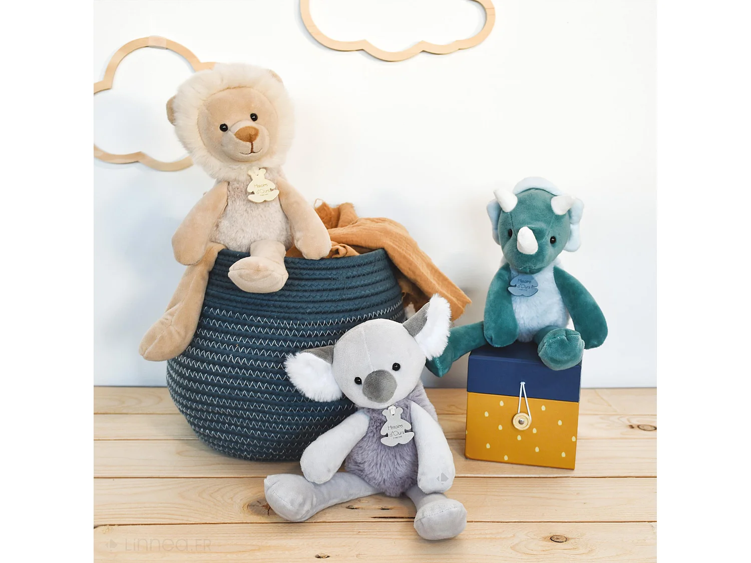 Peluche lion 30 cm polyester collection SWEETY CHOU beige