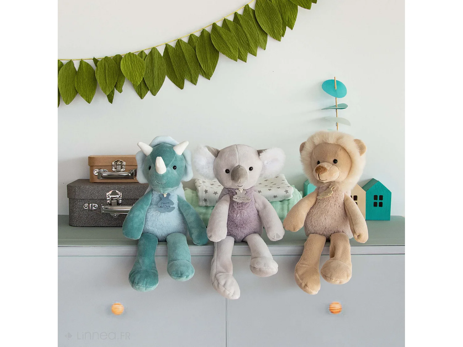 Peluche lion 30 cm polyester collection SWEETY CHOU beige