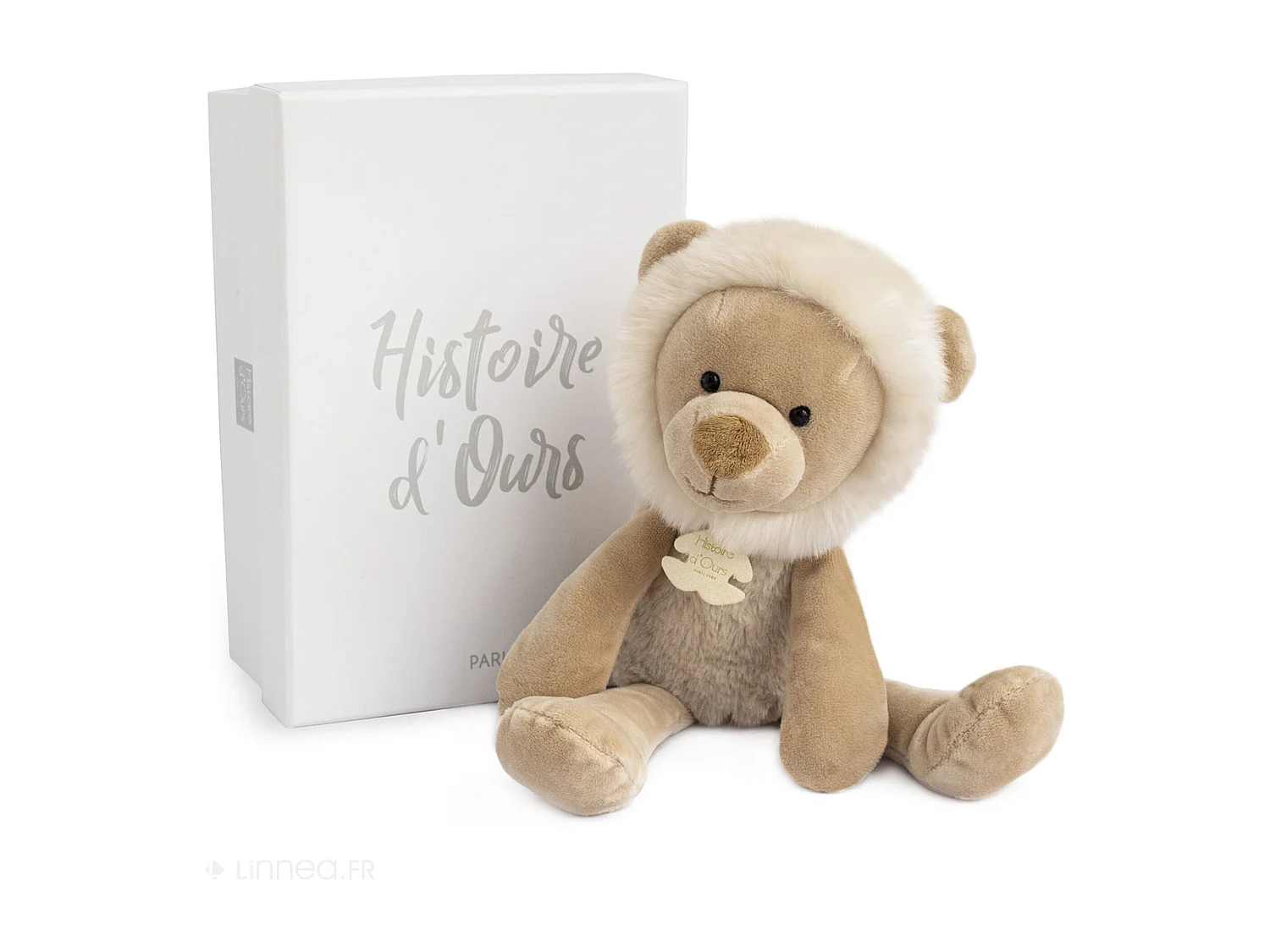 Peluche lion 30 cm polyester collection SWEETY CHOU beige