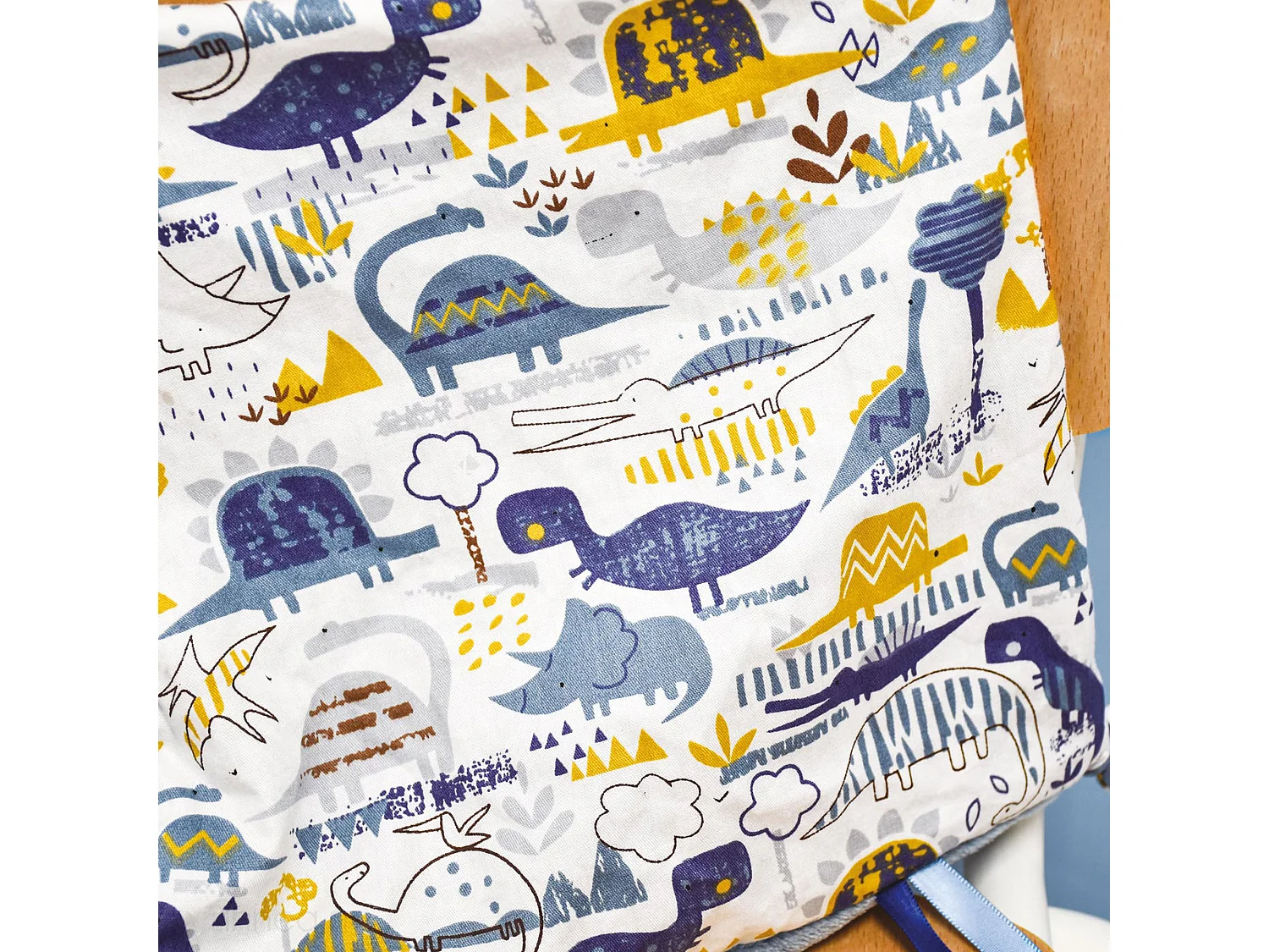 Doudou histoire 25 cm polyester collection LES PETITS FUTÉS ours bleu