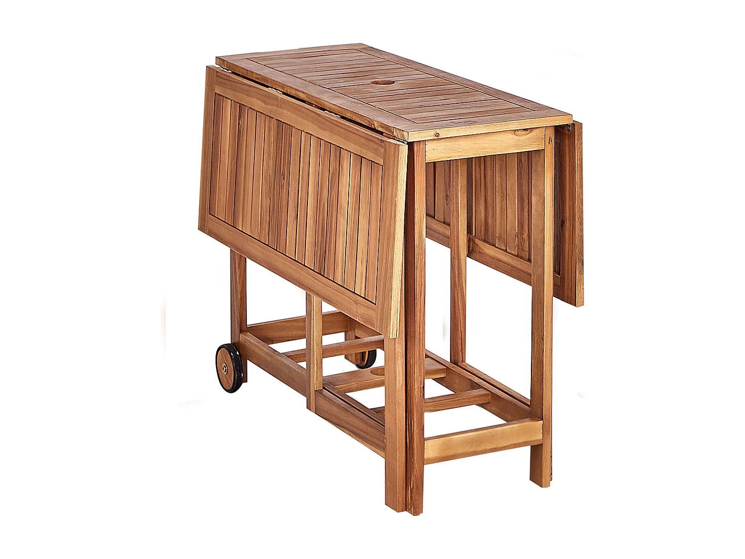 Salle à manger de jardin 4 places FRASSINE Acacia Marron