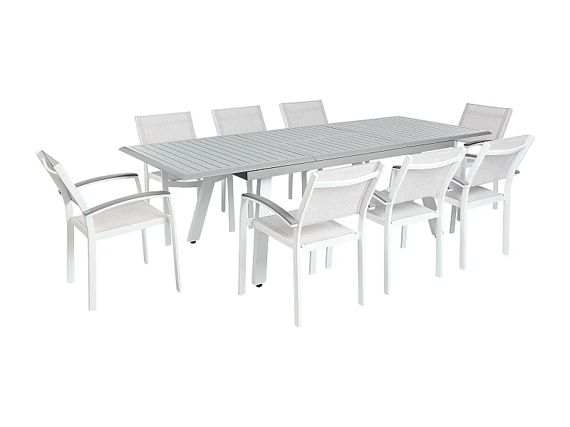 Tuinset 8-zitter PERETA Metaal Grijs