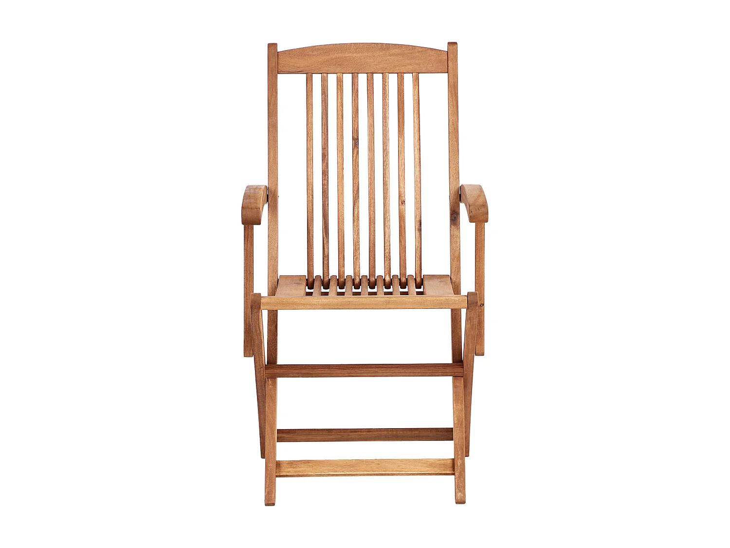 Conjunto de refeições de jardim 8 lugares MAUI II com guarda-sol Madeira de acácia Branco creme