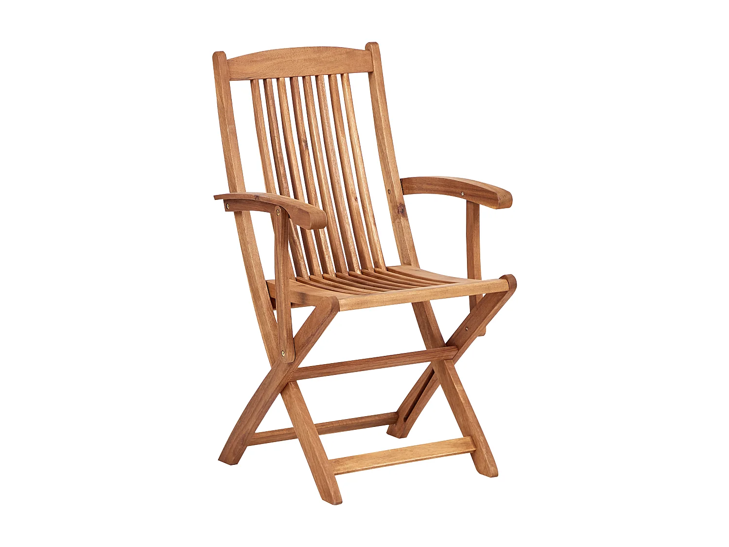Gartenset Akazienholz heller Holzfarbton mit Auflagen weiß Sonnenschirm Maui II