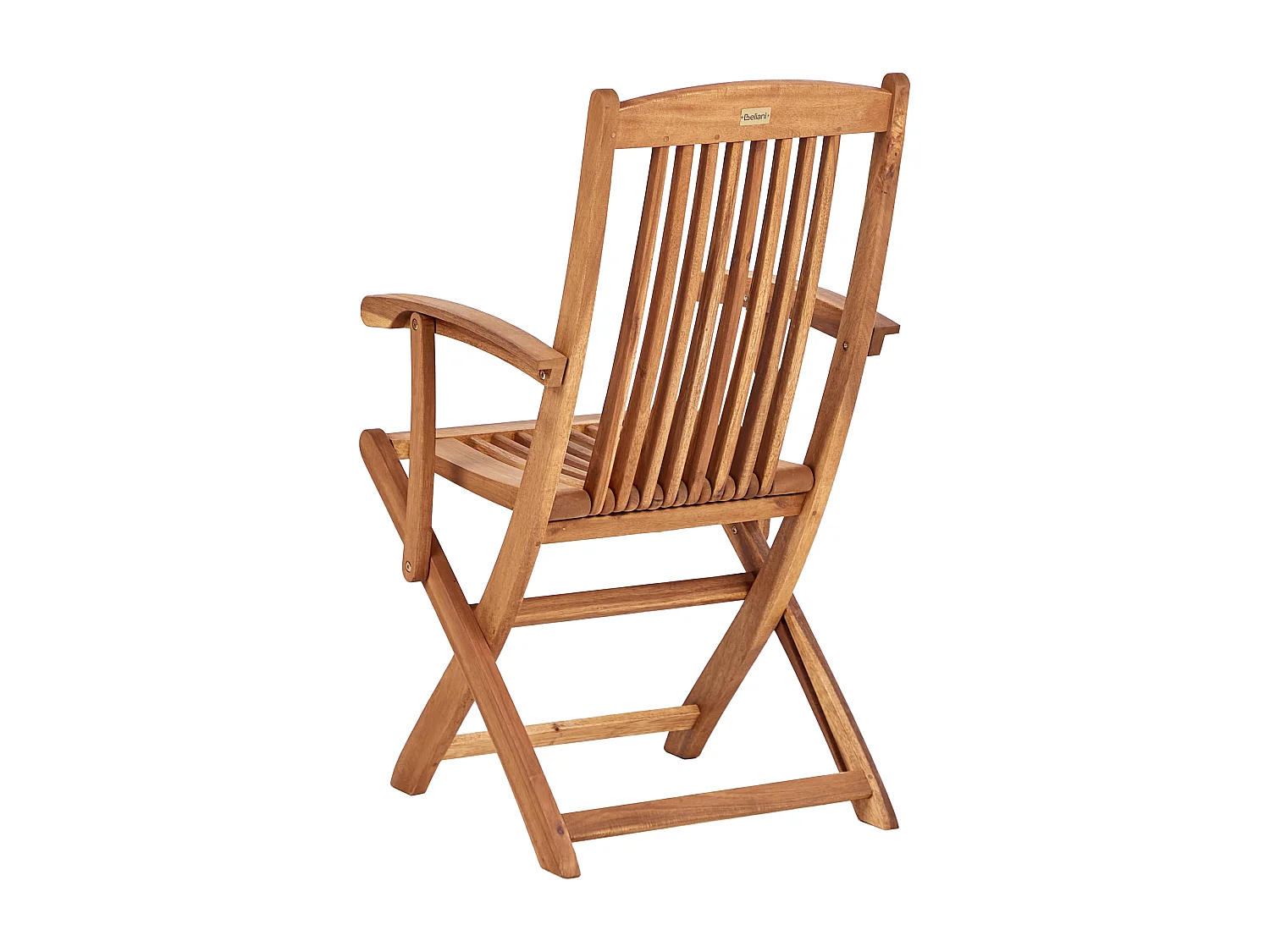 Gartenset Akazienholz heller Holzfarbton mit Auflagen weiß Sonnenschirm Maui II