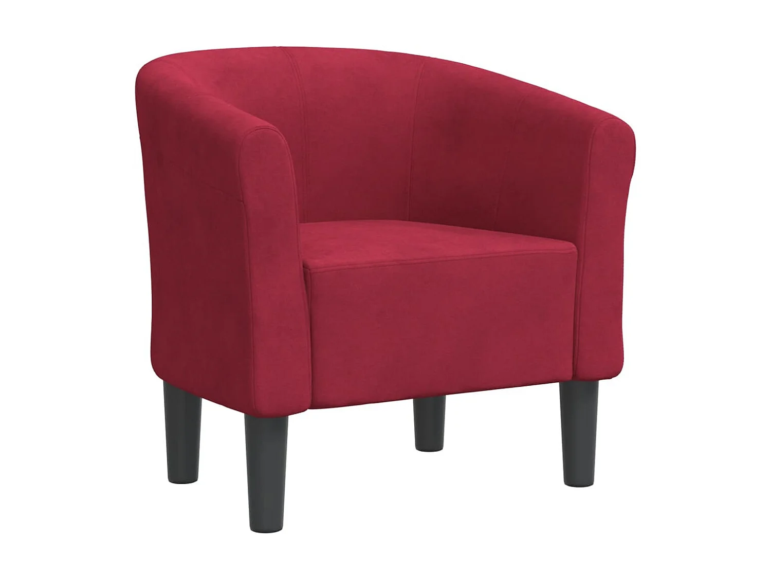 Chaise cabriolet rouge bordeaux velours