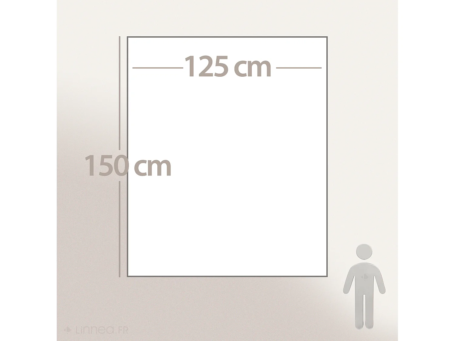 Plaid flanelle collection ANNA 125x150 cm bleu canard