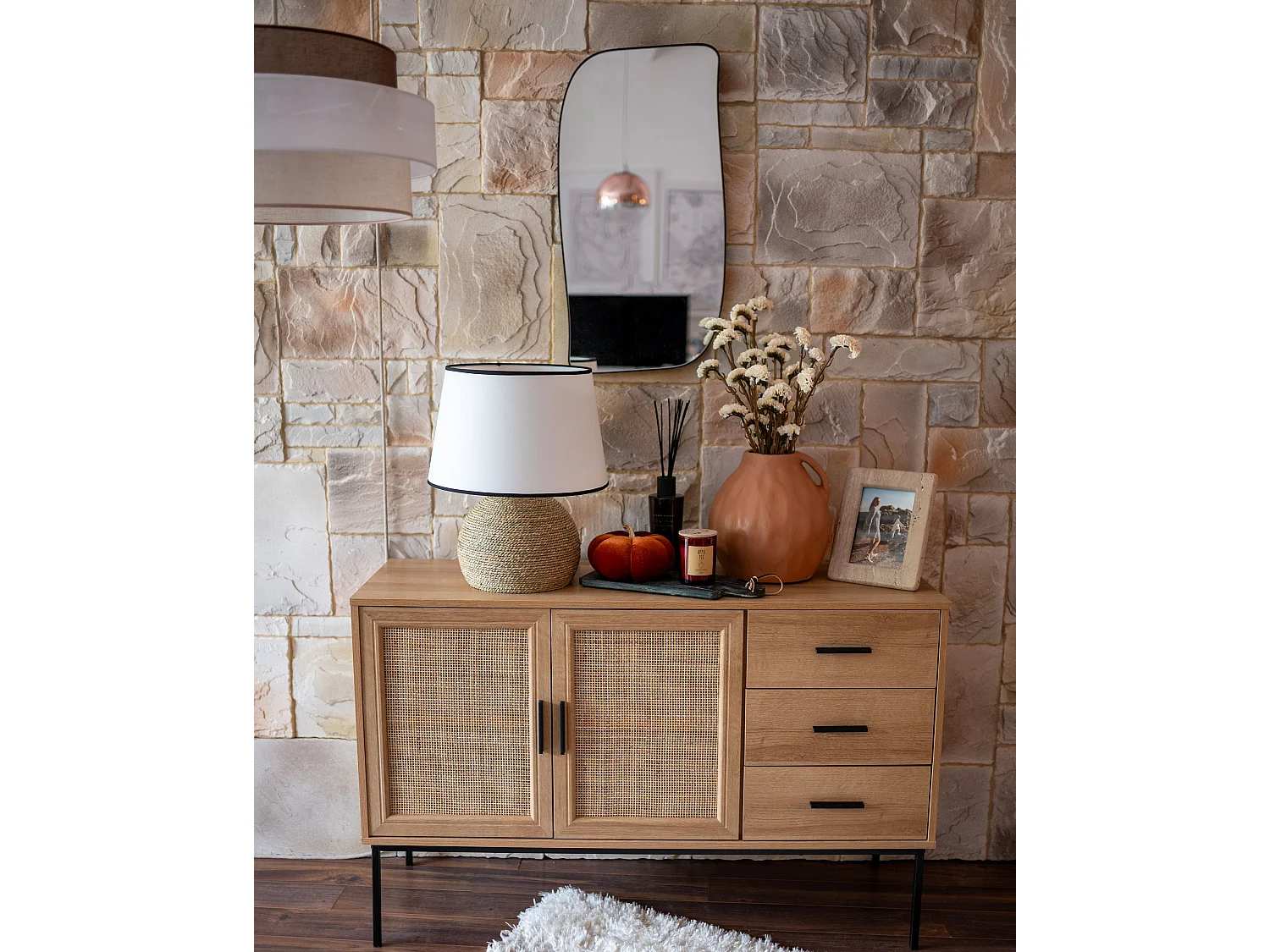 Commode 2 portes PASCO Marron clair
