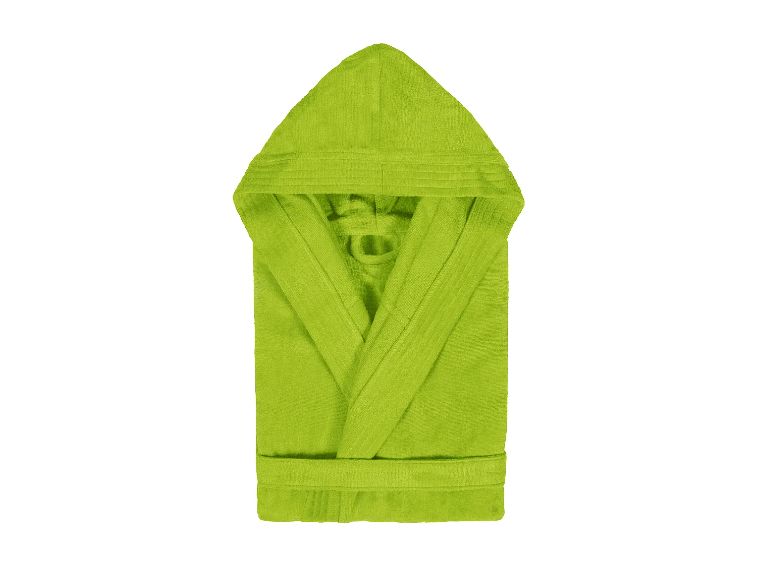 Peignoir à capuche enfant COOL coton 12 ANS velours vert Pistache