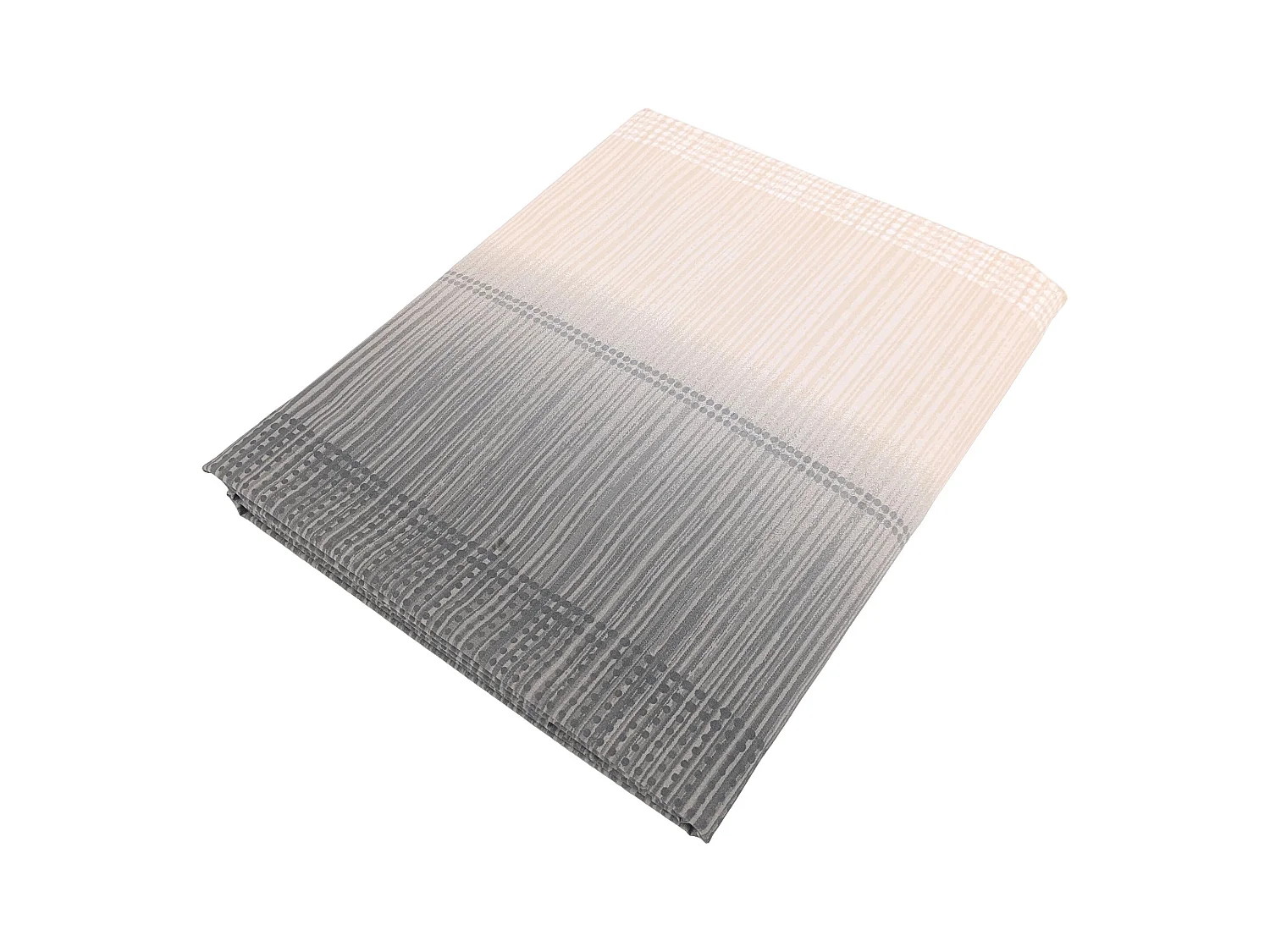 Drap plat 180x290 cm en 100% percale de coton ESTEBAN gris beige