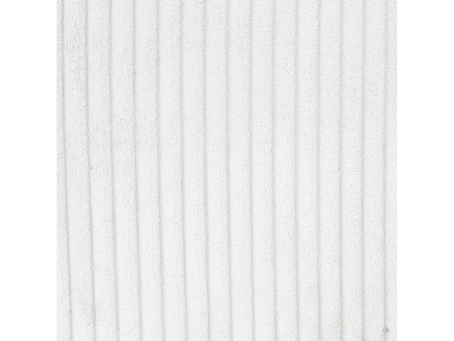 Pouf côtelé forme cylindre 30x40x30 cm collection MOANA coloris blanc