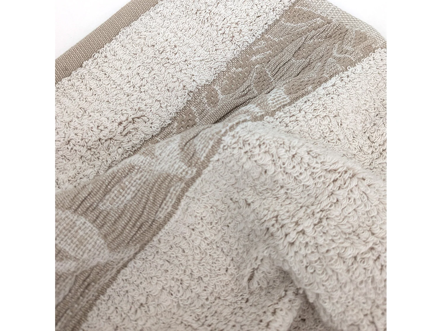 Drap de bain 100x150 cm FOLIUM en coton 520 g/m² beige