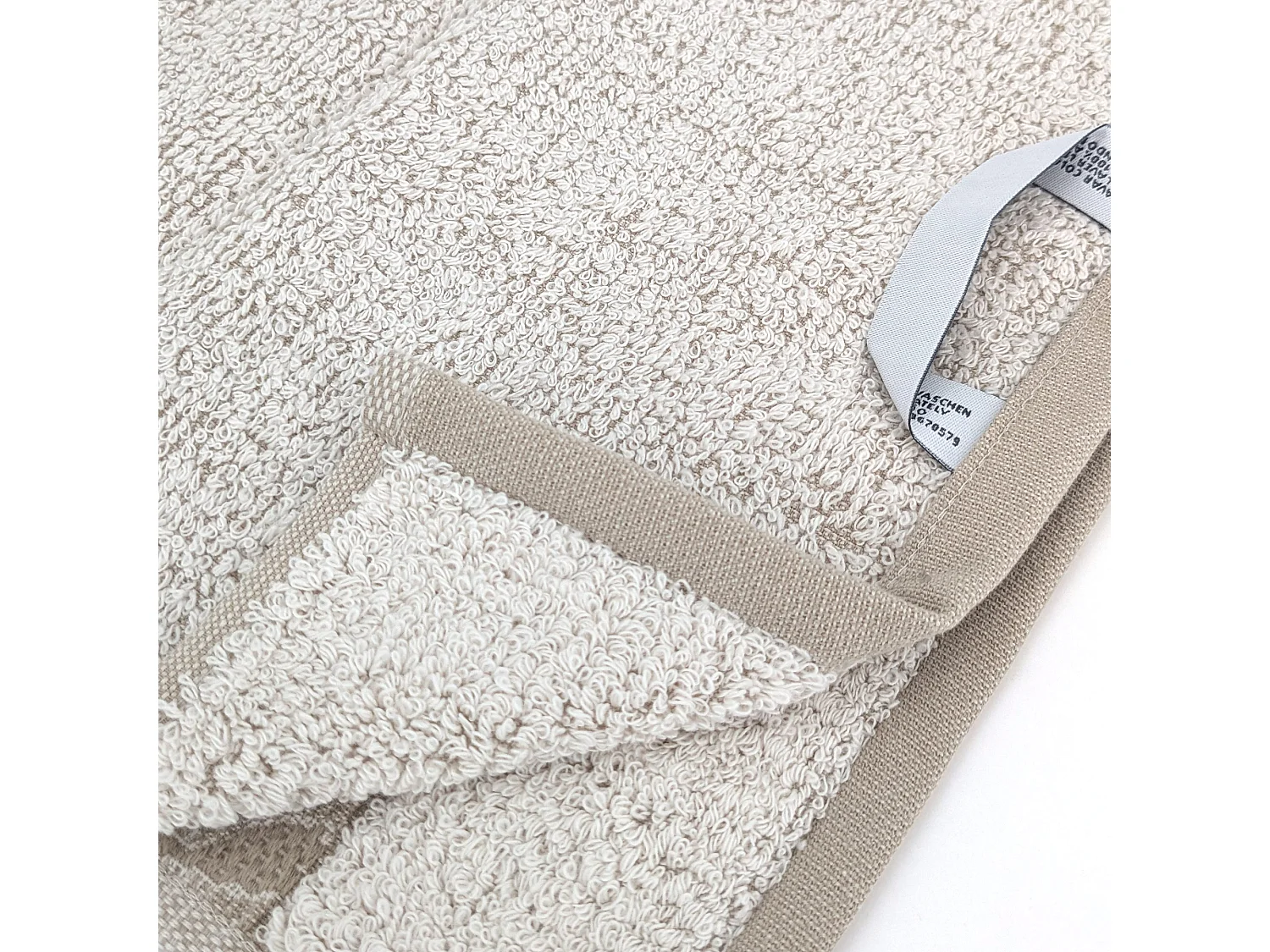 Drap de bain 100x150 cm FOLIUM en coton 520 g/m² beige