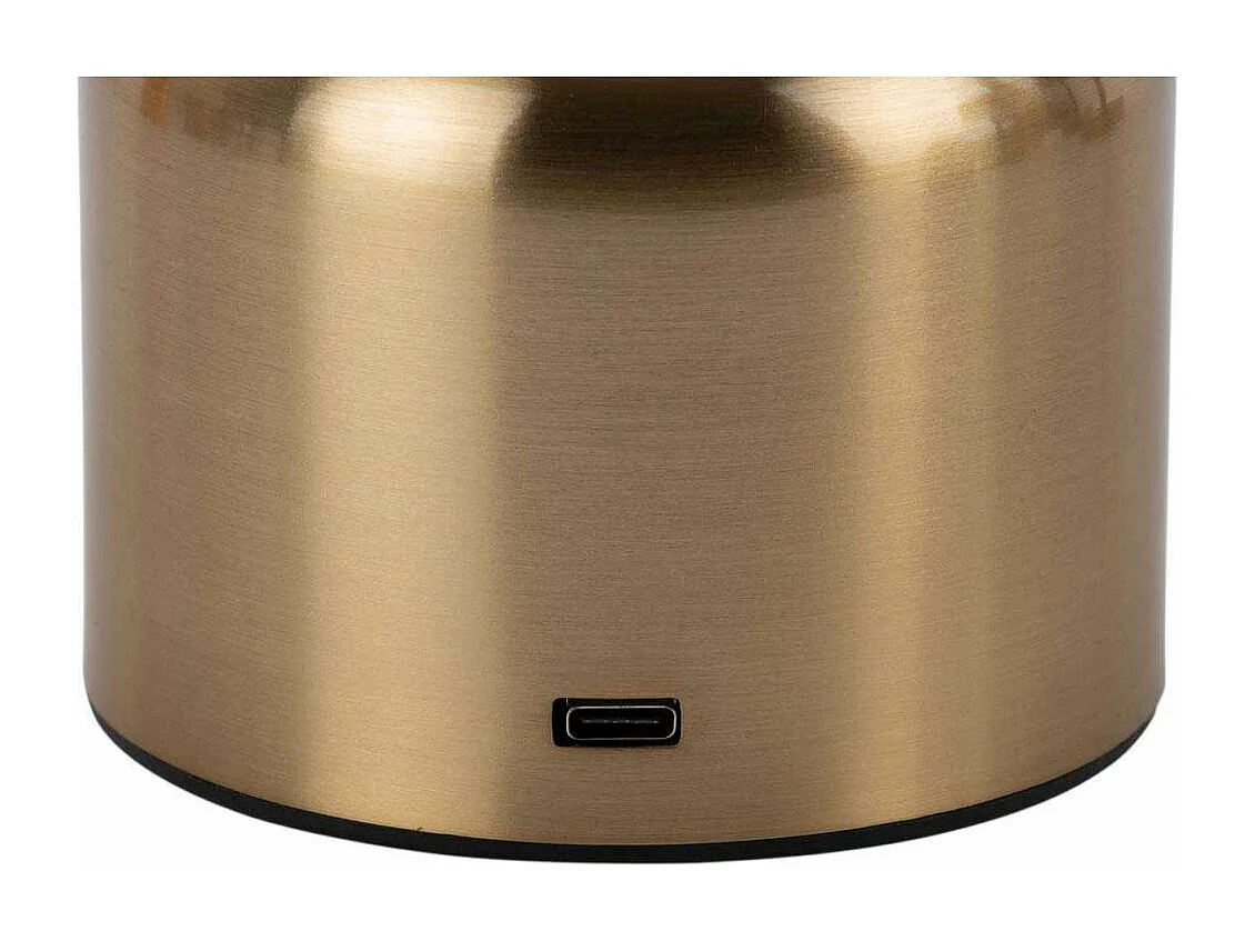 Lampe de table LED Impetu H15cm Rose métallique  Present Time