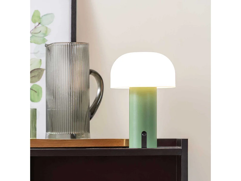 Lampe à poser Luca LED Vert, Blanc