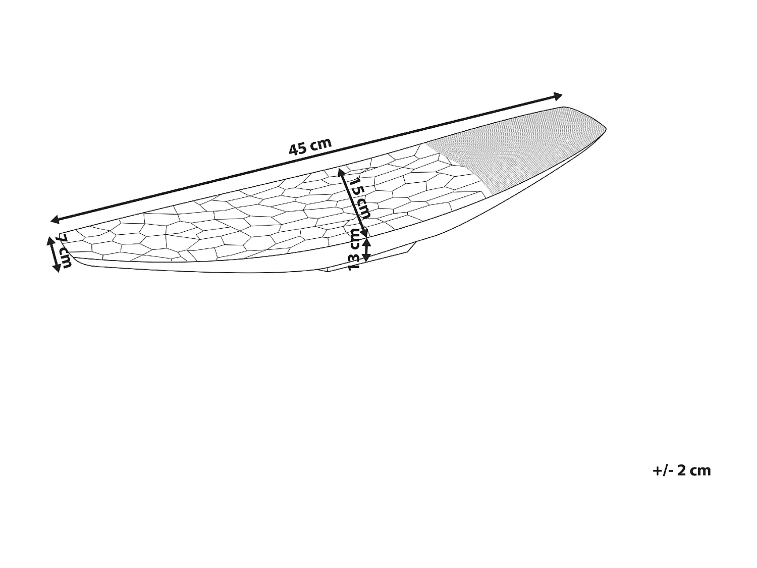 Patera dekoracyjna TINOS Metal Złoty
