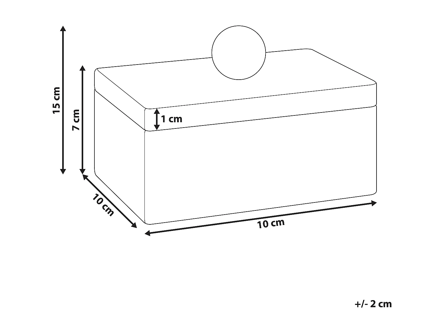 Boîte à bibelots CHALANDRI Pierre Noir